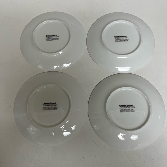 Crate&Barrel Holiday Dessert/Appetizer Plates - Picture 4 of 4